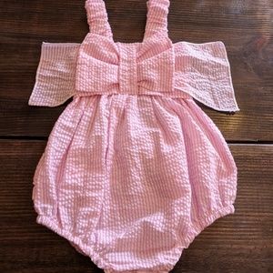 Boutique seersucker romper